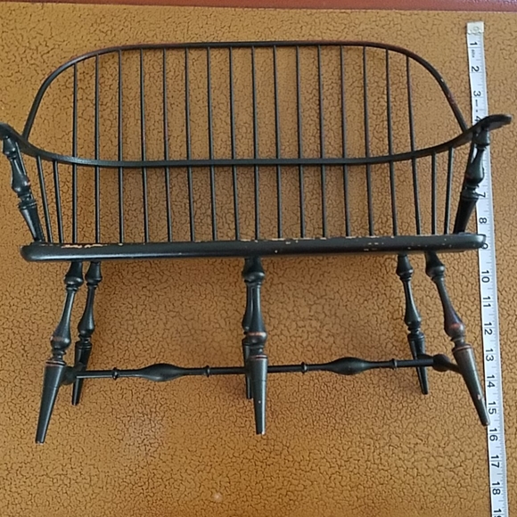 VINTAGE Riverbend Chair Company Miniature Settee - Picture 9 of 13